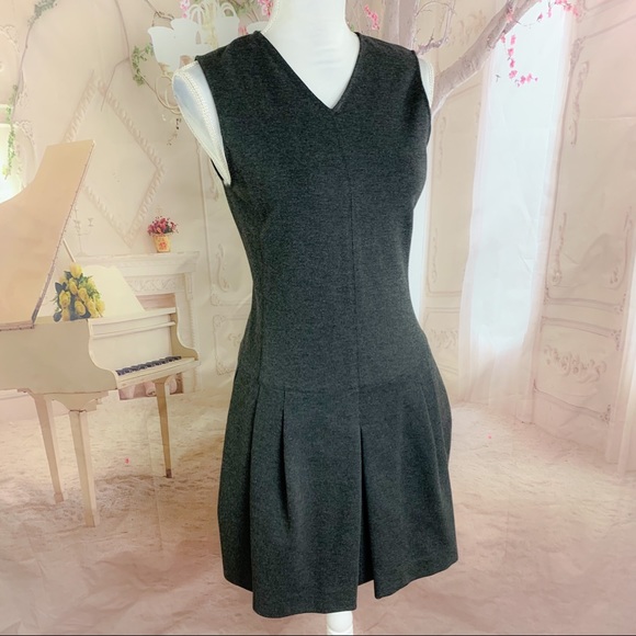 NEW Vince Pleated Gray Point Career Dress - Picture 5 of 11